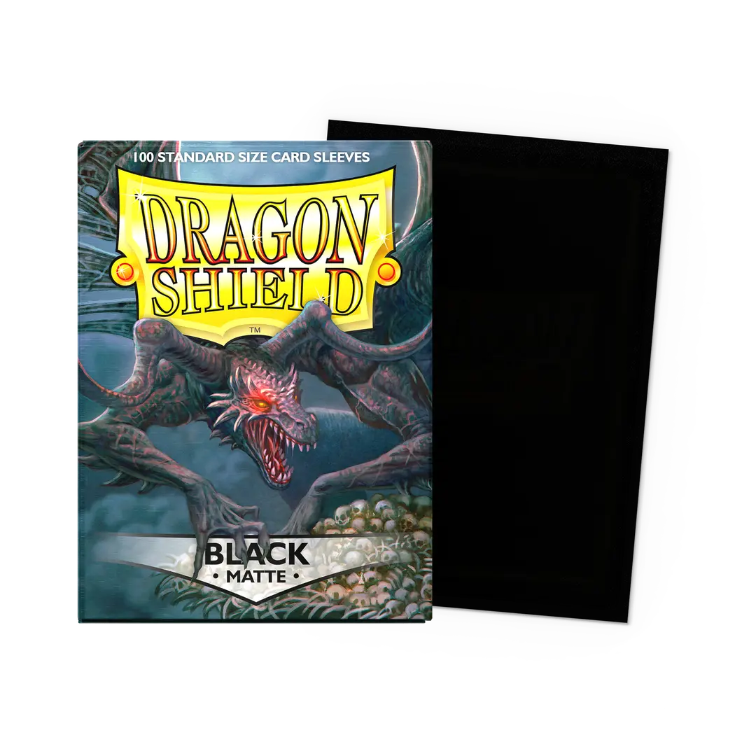 Dragon Shield: Black - Matte Sleeves - Standard Size