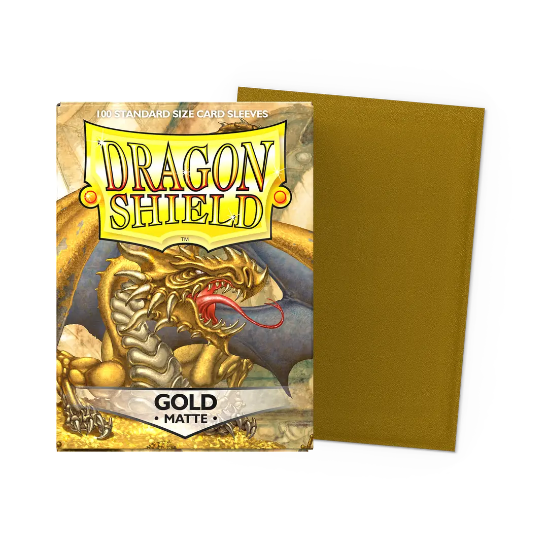 Dragon Shield: Gold - Matte Sleeves - Standard Size