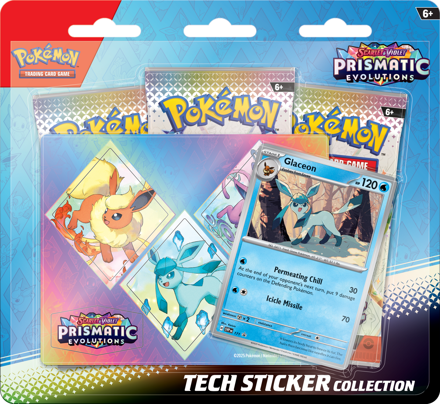 Pokemon: Prismatic Evolutions Tech Sticker Collection Case