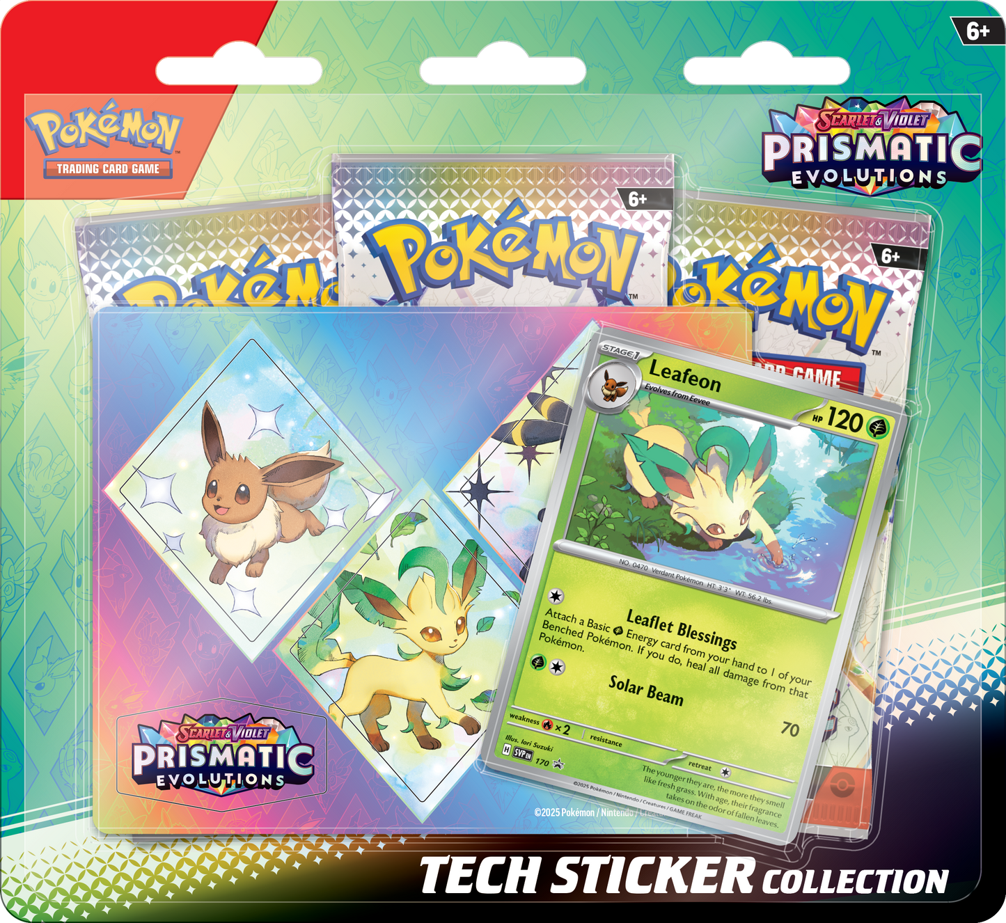 Pokemon: Prismatic Evolutions Tech Sticker Collection Bundle