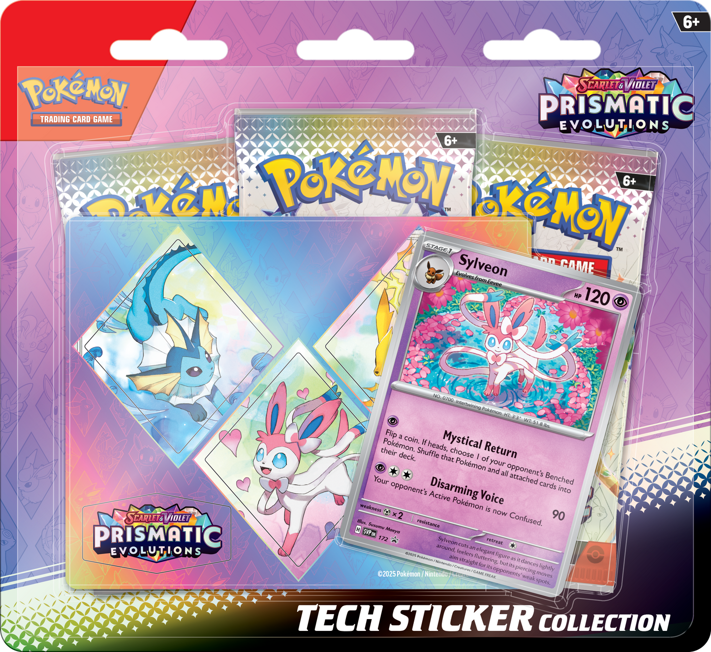 Pokemon: Prismatic Evolutions Tech Sticker Collection Case