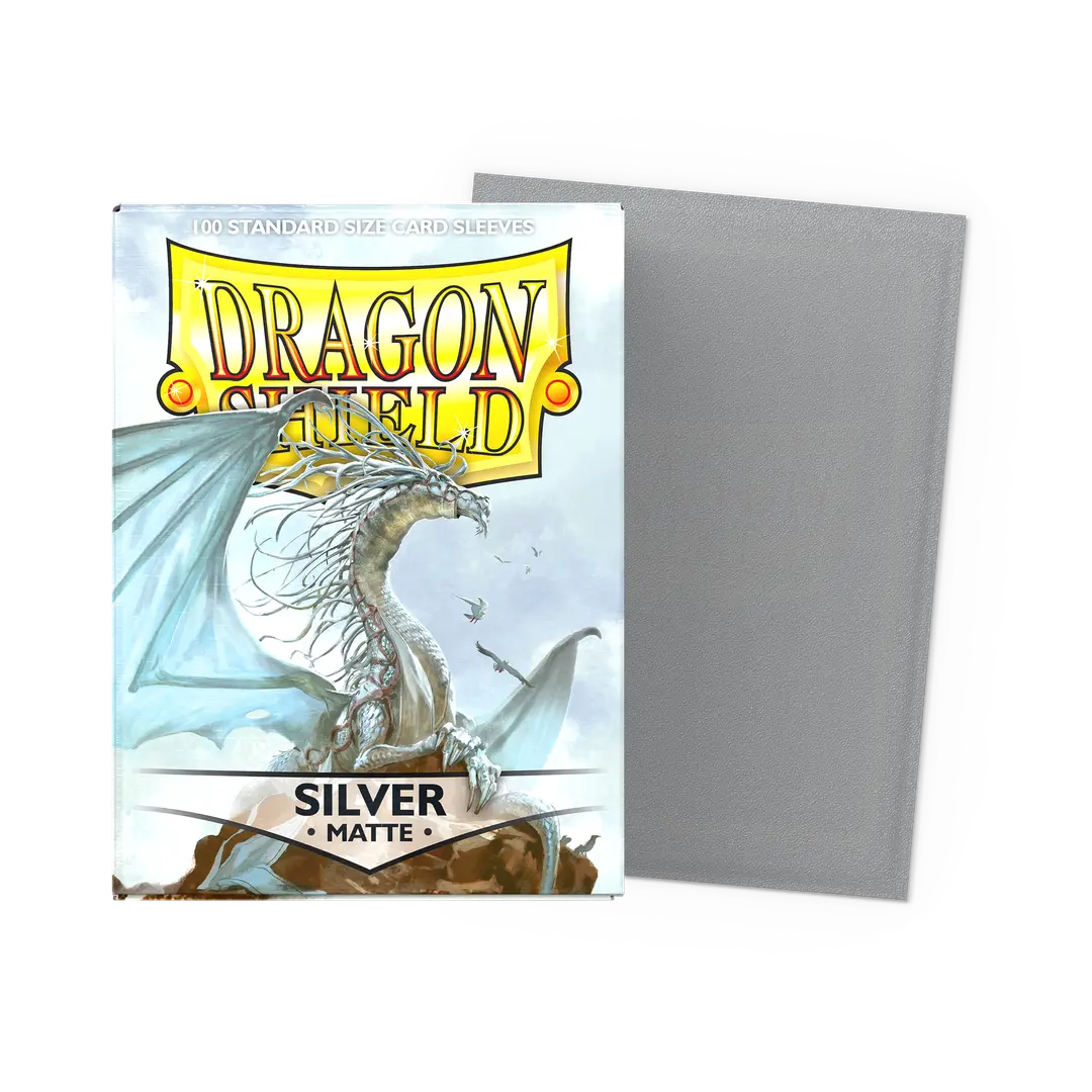 Dragon Shield: Silver - Matte Sleeves - Standard Size