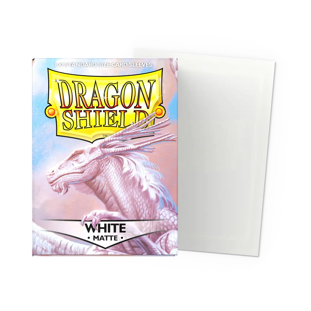 Dragon Shield: White - Matte Sleeves - Standard Size